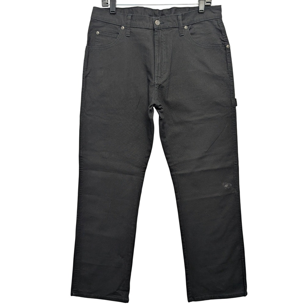 Genuine Dickies Carpenter Pants Mens 32x32 Black EU1939RBK Utility Workwear